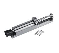 Yosoo - Supporto per porta,Fermaporta antivento in lega di zinco, antivento, resistente, a molla, colore: argento