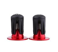 Yosoo Tappi Manubrio Bici 2 Pezzi Tappi Manubrio in Lega di Alluminio per Bici da Strada BMX, Impugnature Leggere e Resistenti con Inserto in Plastica Espandibile Adatto a Diametro Interno (rosso)