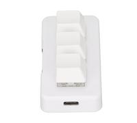 Yosoo Tastierino Macro a 3 Tasti Retroilluminato RGB, Mini Tastierino Ergonomico Programmabile con Interfaccia USB per Computer, Tastierino a 3 Tasti con Retroilluminazione RGB,