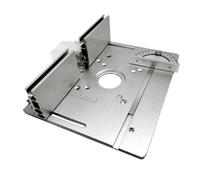 Yosoo Tavolo Router Inserisci Piastra, Flip di Flip di Superficie Liscia con Righello a 180 ° per Panche per Lavorazione del Legno, Taglio in Lega di Alluminio, Incisione di Taglio Multifunzionale