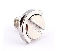Yosoo - Treppiedi per fotocamere digitali, con anello a D da 0,6 cm, in acciaio inox, adattatore a vite UNC per treppiedi per fotocamera, monopiede e piastra a sgancio rapido (tipo 1)