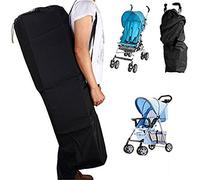 Yosoo Universale Passeggino Canne, Borsa di trasporto per passeggini, Borse a tracolla Impermeabile Leggero Organizzazione Passeggini per aereo da viaggio auto - Nero