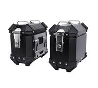 Yosoo Valigia Laterale per Moto da 18 Litri, Scatola Rigida in Lega di Alluminio con Chiusura di Sicurezza per Bagagli da Casco, Soluzione di Stoccaggio Impermeabile e Versatile per Motociclisti