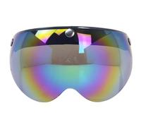 Yosoo Visiera Flip Up a 3 Snap con Lente Antivento, Visiera per Casco Moto Universale Standard a 3 Snap, Visiera per Casco Motocicletta a Bolla Colorata, Sostituzione per Caschi