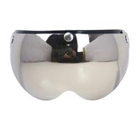 Yosoo Visiera Flip Up a 3 Snap con Lente Antivento, Visiera per Casco Moto Universale Standard a 3 Snap, Visiera per Casco Motocicletta a Bolla Colorata, Sostituzione per Caschi