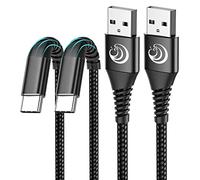 Yosou - Cavo USB C da 2 m, in nylon intrecciato con cavo di ricarica veloce USB C compatibile con Samsung Galaxy S10 S9 S8 A40 A50 A70, caricabatterie per Huawei P30 P20, GoPro Hero 7 6 5, OnePlus 5T