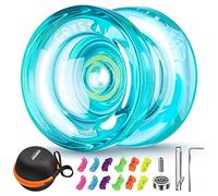 YOSTAR Reattivo Yoyo per bambini K2 PLUS CRYSTAL, Duplice scopo Yo-yo per principianti, con KK Cuscinetto per Intermediate Advanced, con 5 corde yoyo, borsa yoyo, guanto yoyo (verde)