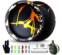 YOSTAR Yoyo Profi V10, Trick JoJo con cuscinetto a sfera, Jo Jo Jo per bambini e adulti, giocattolo Jo-Jo, con 12 corde, set di cuscinetti, guanti, custodia