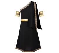 YOSUWOAI Costume da uomo di Carnevale Greco Cappotto Scialle Festa Romana Costumi Greci A Spalla Singola Grecia Imperatore Robe Abito Faraone Egiziano Thobe