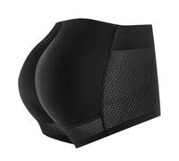 YOSUWOAI Mutande da uomo push up glutei mutandine Butt Lifter Slips Shapewear Body intimo imbottito slip a tinta unita boxer elasticità pancia controllo slip, O nero., L