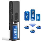 YOTAN Frantoio automatico per lattine, 8 once, 12 once e 16 once per riciclaggio a parete, frantoio per lattine di alluminio elettrico, compattatore di rifiuti per seltzer in alluminio, soda, lattine