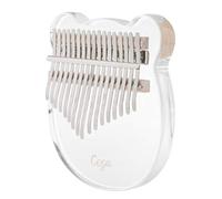yotijar Cartoon Kalimba 17 Key Thumb Piano Mahogany Mbira - Naughty Bear1