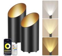 Yotivki Faretto LED da Terra Smart, Uplight per Interni con App Bluetooth e Telecomando RF, 2700K-6500K, Dimmerabile 1%-100%, 11 Scene, Interruttore a Pedale, IP44, 7W