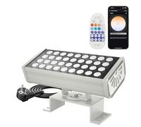 Yotivki Faretto LED per esterni 72W, faretti led esterno con telecomando e controllo app Wi-Fi, 1-100% dimmerabile proiettori che 3CCT 2700-6500K Temperatura del colore regolabile, IP65 impermeabile