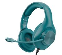 YOTMS Cuffie da gioco Cuffie, Cuffie con audio Surround 7.1, Cuffie da Gioco Over-Ear con Cuffie Antirumore Flessibili e Memoria per Microfono, per PC, Switch (Ciano)
