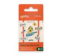 Yoto Crea le Tue Carte - 5 Schede Audio Vuote per Player e Mini Altoparlante Bluetooth, Riproduci Storie di Audiolibri, Musica, Attività di Apprendimento, per Bambini dai 0-8
