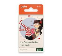 Yoto - Il taccuino di Allie vol. 1 a 3, Confezione da 3 Libri audio per bambini in francese, da ascoltare su narratrice notturna Storie Box Yoto Player e Yoto Mini, Umorismo, primo fumetto 8-10 Anni