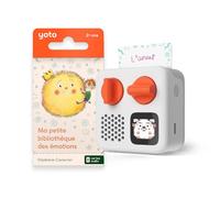 Yoto Mini + Pack La Piccola Libreria delle Emozioni, Scatola di Storie Portatile Altoparlante Bluetooth, 8 Libri Audio Francese per Bambini da Ascoltare, in Viaggio, Prime Storie da 3 a 10 Anni