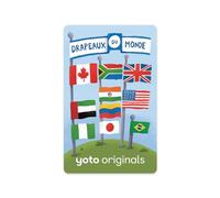 Yoto Originals - Bandiere del Mondo, Audiolibro educativo per bambini da ascoltare su narratrice notturna Storie Box Player e Mini, Primi documentari 3 a 14 Anni