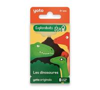 Yoto Pack Les Explorobots - Les Dinosaures, 8 Audiolibri per bambini in francese da ascoltare su narratrice e scatola di storie per bambini Yoto Player e Mini, primi documentari 5-14 anni
