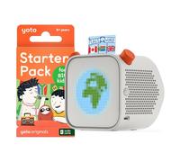 Yoto Player + Starter Pack, Storie Storie, narratore con luce notturna, orologio, 5 Libri audio inglesi per bambini, racconti musicali