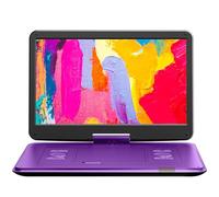 Yoton 17.6 Inch Portable DVD Player with 15.6 inch HD Big Screen Swivel Screen, 6 Hours Playtime with Built-in Battery, Dual Stereo Speaker, Support USB/SD Card/Sync TV and Formats