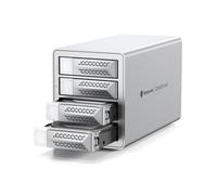 Yottamaster 4 Baies Disque Dur Boîtier, DAS 4 Bay 10Gbps Daisy-Chain, Boîtier DAS USB C en Aluminium Supportant 88 to (4x22 to), Max Jusqu'à 264 to pour 2.5"/3.5" SATA HDD/SSD (sans Disque)