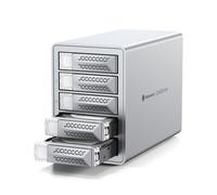 Yottamaster 5 Baies Disque Dur Boîtier, DAS 5 Bay 10Gbps Daisy-Chain, Boîtier DAS USB C en Aluminium Supportant 110 to (5x22 to), Max Jusqu'à 330 to pour 2.5"/3.5" SATA HDD/SSD (sans Disque)