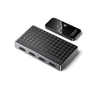 Yottamaster HDMI Switch, splitter HDMI 4K@60Hz 3 IN 1 Out con telecomando wireless Commutatore 3D HDMI2.0 compatibile con PS5/4/3, Xbox One, lettore DVD Blu-ray, TV, computer portatili