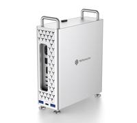 Yottamaster Hub USB-C 5-in-1 per Mac mini M4, Case SSD M.2 NVMe, Trasferimento ad Alta Velocità 10Gbps, porte USB-A/USB-C, Lettore di Schede SD/TF
