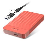 YOTUO Hard disk esterno da 1 TB, espansione di archiviazione portatile, USB 3.0 e USB-C per PC, Mac, desktop, laptop, smartphone, PS4, Xbox One, Xbox 360, ufficio e giochi, rosso