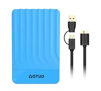 YOTUO Hard disk esterno da 750 GB, hard disk portatile di espansione, USB 3.0 e USB-C per PC, Mac, desktop, laptop, smartphone, PS4, Xbox One, Xbox 360, ufficio e giochi, blu
