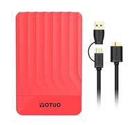YOTUO Hard disk esterno portatile espansione hard disk mobile HDD USB 3.0 per PC, Mac, desktop, laptop, PS4, PS5, Xbox One X/S, Xbox 360, Xbox Series X/S, ufficio e giochi (Rosso, 750 GB)