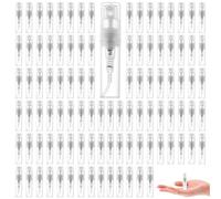yotutun 100 Pezzi Mini Flacone Spray Vuoto, 2 ml Bottigliette Spray Vuote in Plastica Trasparenti Portatile, Profumo Spruzzini Piccolo Boccette Profumi Vuoti Spray Bottle Vaporizzatore per Viaggi
