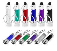 yotutun 12 Pezzi Mini Torcia LED, Portatile Bambini Torcia con Portachiavi Piccola Torcia Portachiavi Mini Torcia Ledin Alluminio per Campeggio/Escursionismo/Emergenza Gadget Utili