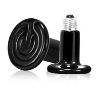 yotutun 2 Pezzi Lampada Riscaldante in Ceramica, E27 75W Emettitori di calore in ceramica, Lampadas riscaldante rettili, Rettile Lampada a Infrarossi Riscaldantes per lucertole serpenti gatti