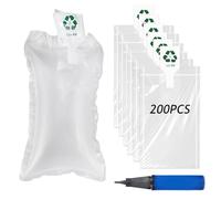 yotutun 200 Pezzi Cuscini ad Aria con Pompa ad Aria, Imbottitura ad Aria Cuscino imbottito Materiale di Riempimento Imbottiture per Imballaggio e Spedizione