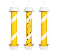 yotutun 3 trappole per mosche luminose notturne per interni ed esterni, trappola per zanzare con strisce adesive, protezione contro le zanzare, trappole per mosche della frutta, per appoggiare e