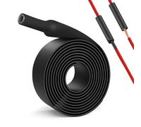 yotutun 4:1 Guaina Termorestringente 2m, Ø12mm Tubo Termoretrattile con Adesivo Impermeabile Guaine Termorestringenti Nero per Isolamento Cavi, Marcatura, Fasci di Cavi, Riparazioni