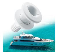 yotutun Barca Marine Yacht Scarico, 1-1/2 Zoll 38mm Raccordo Passante per Scafo Raccordi di Scarico Passascafo Marino in Plastica Tappo di Scarico per Yacht di Marina Accessorio