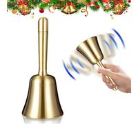 yotutun Campana a Mano Classico Metallo, 10CM Campanella a Mano Reception Hand Bell Dinner Bell in Ottone per Scuola, Cena di Ricevimento Servizio Alberghiero Preghiera di Meditazione