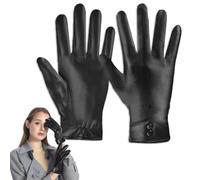 yotutun Guanti Invernali da Donna in Pelle, Guanti Touch Screen Invernali Leggeri Guanti da Donna in Pelle Fodera Antivento Termici Mittens per Femmina Adatti per l'uso Quotidiano