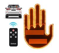 yotutun Luce e segno di espressione auto, dito segno mano con telecomando, luci gesto auto LED per conducente berlina camper appassionati di viaggio