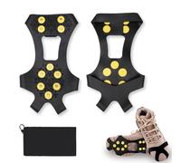 yotutun Ramponi, 40-44 Ice Tacchetti Trazione Antiscivolo su Scarpe con 11 Borchie Acciaio Inossidabile Ramponi Tacchetti Spikes Ramponcini da Neve per alpinismo, turismo, pesca e neve (L)