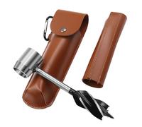 yotutun Trapano a Mano per Legno Bushcraft, Trivella a Mano per la Lavorazione del Legno Set di Punte a Coclea Manuale Trivella De Sopravvivenza Mano per Avventura della Giungla Campeggio