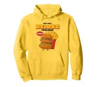 You And I Belong Together Forever (Grafica Burger & Fries) Felpa con Cappuccio