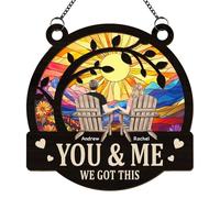 You and Me Got This, acchiappasole personalizzati per ornamenti da appendere alle finestre, regali per moglie, marito, moglie, Natale, inaugurazione della casa, anniversario, regali di nozze per nuove