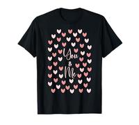 You And Me Regalo di San Valentino Ragazze Ragazzi Love Hearts Donne Uomini Maglietta