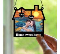 You and Me We Got This Couple Acchiappasole personalizzato con foto nome casa acchiappasole per finestra parete auto specchietto retrovisore acrilico personalizzato decorazione da appendere regali di
