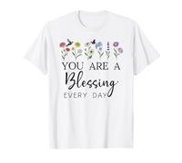 You Are a Blessing God Quote Blessed Christian Bible Verse Maglietta